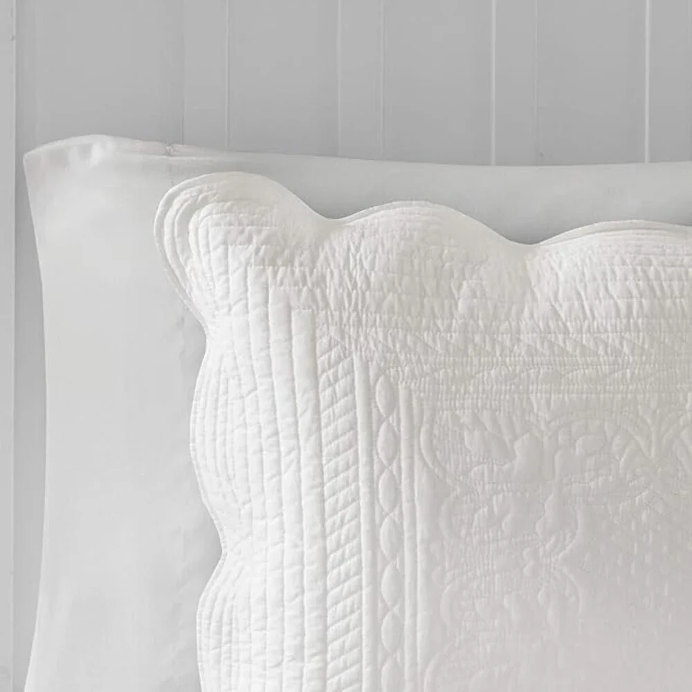 Madison Park Tuscany Coverlet Set King/Cal King White 108